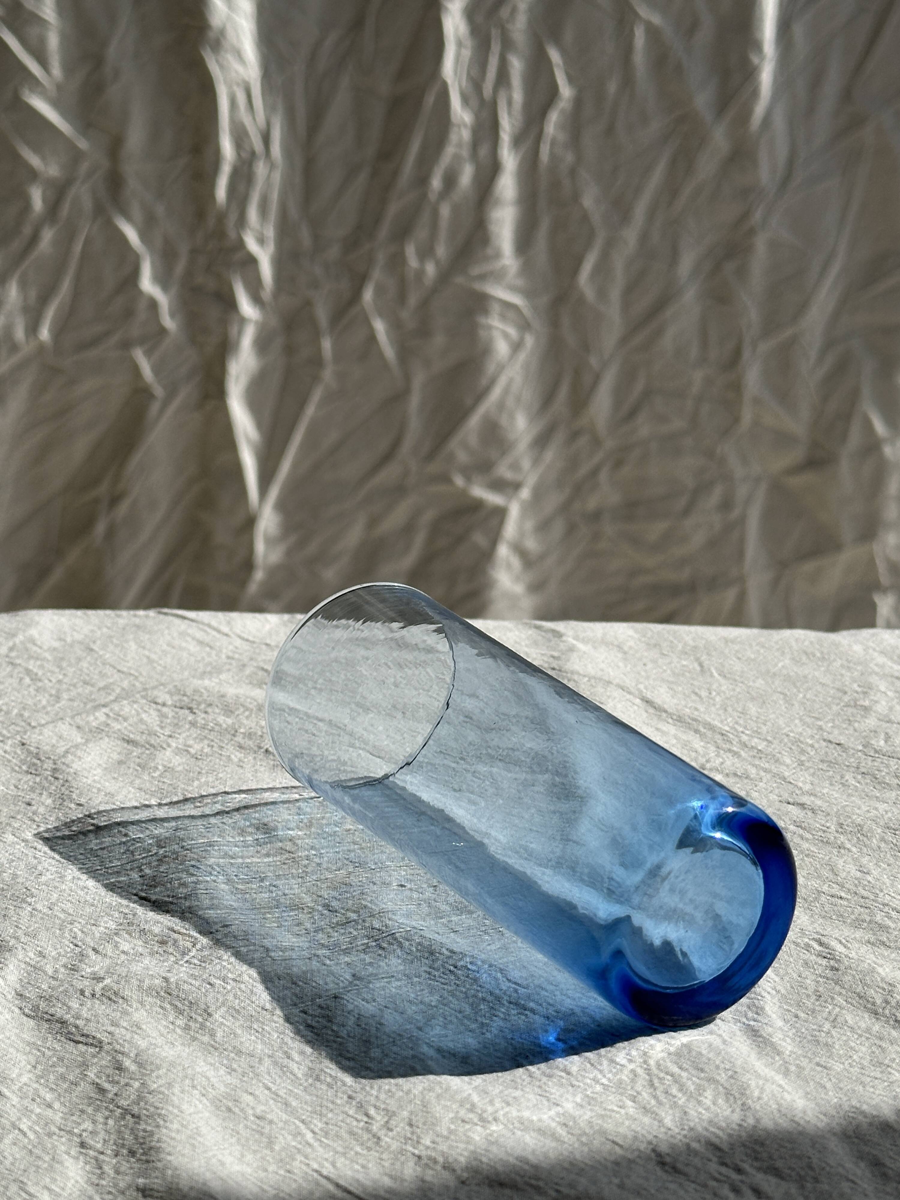 6 colored orangeade glasses