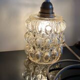 Vintage bubble glass pendant light