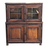 Vintage Children's Sideboard, Oak, 4 doors, 2 glazed