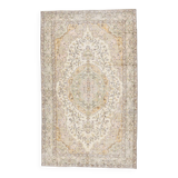 Cream & Beige Antique Turkish Rug 163x267Cm SK 21968