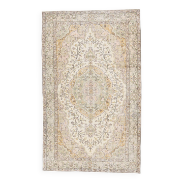 Cream & Beige Antique Turkish Rug 163x267Cm SK 21968