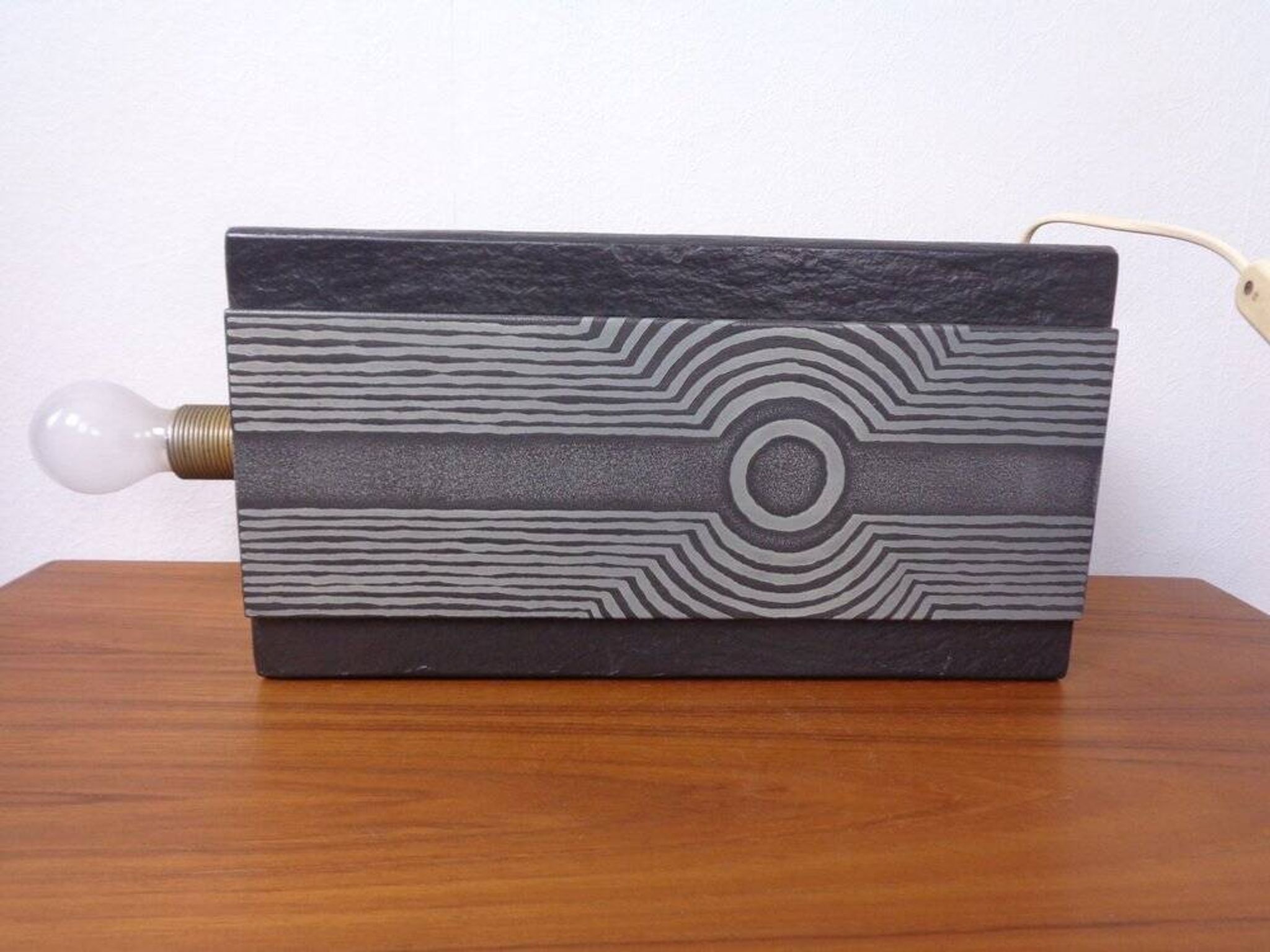 Brutalist Table Lamp from Temde, Switzerland, 1960s