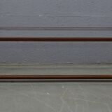 Mid century glass topped coffee table