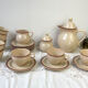 Mid-century speckled stoneware coffee set from the 20th century