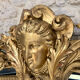 Mirror 244.5/142.5cm Louis XIV with mercury glass, gold leaf.