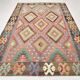 7x10 Geometric Handmade Vintage Rug, 207x311Cm