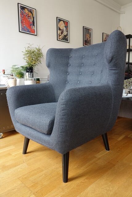 Fauteuil design Kubrick Made gris anthracite