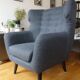 Fauteuil design Kubrick Made gris anthracite