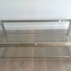 Large chrome coffee table