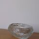 Demant brutalist glass dish by Göte Augustsson | Ruda Sweden | 1960s