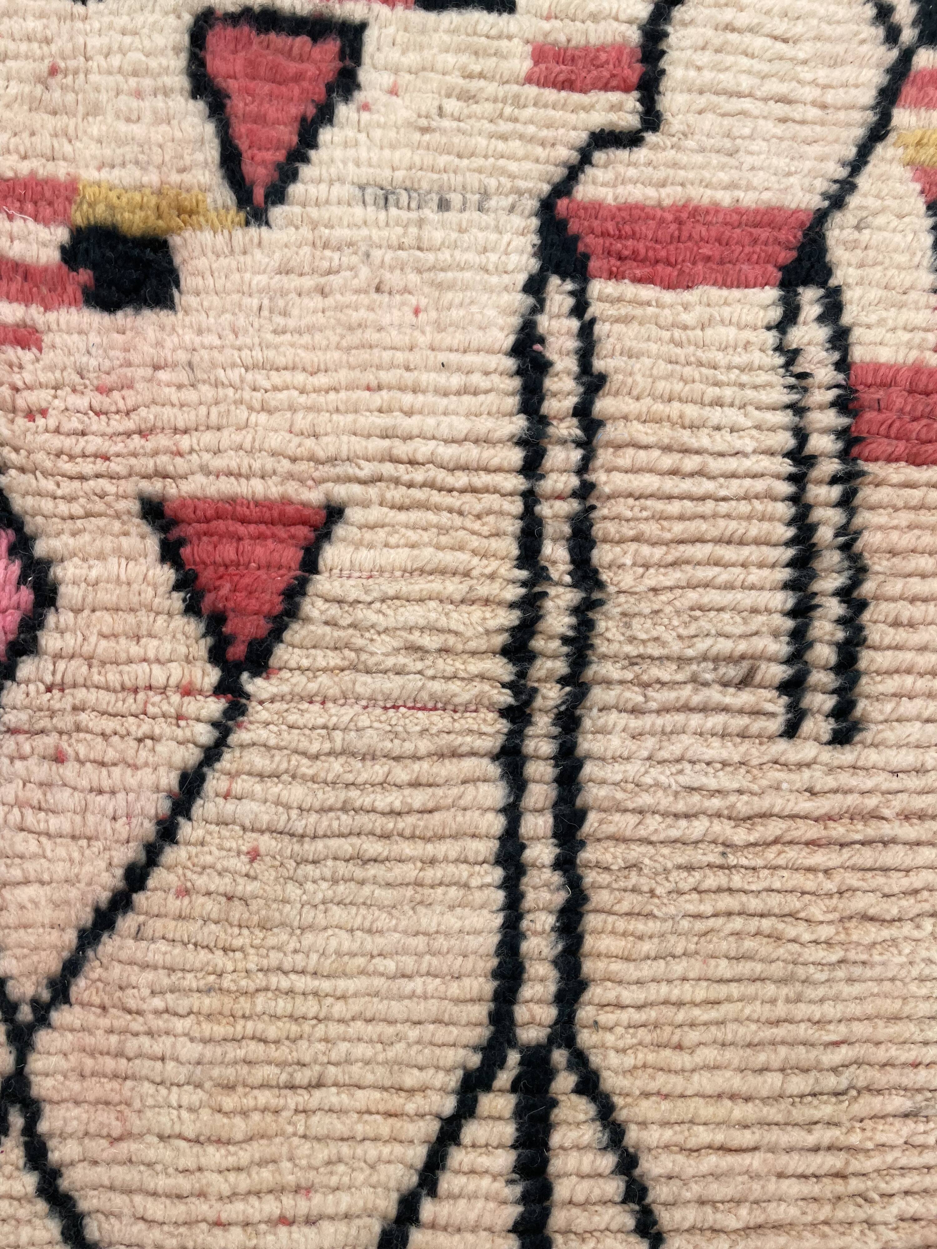 Living room rug berbere Boujad wool