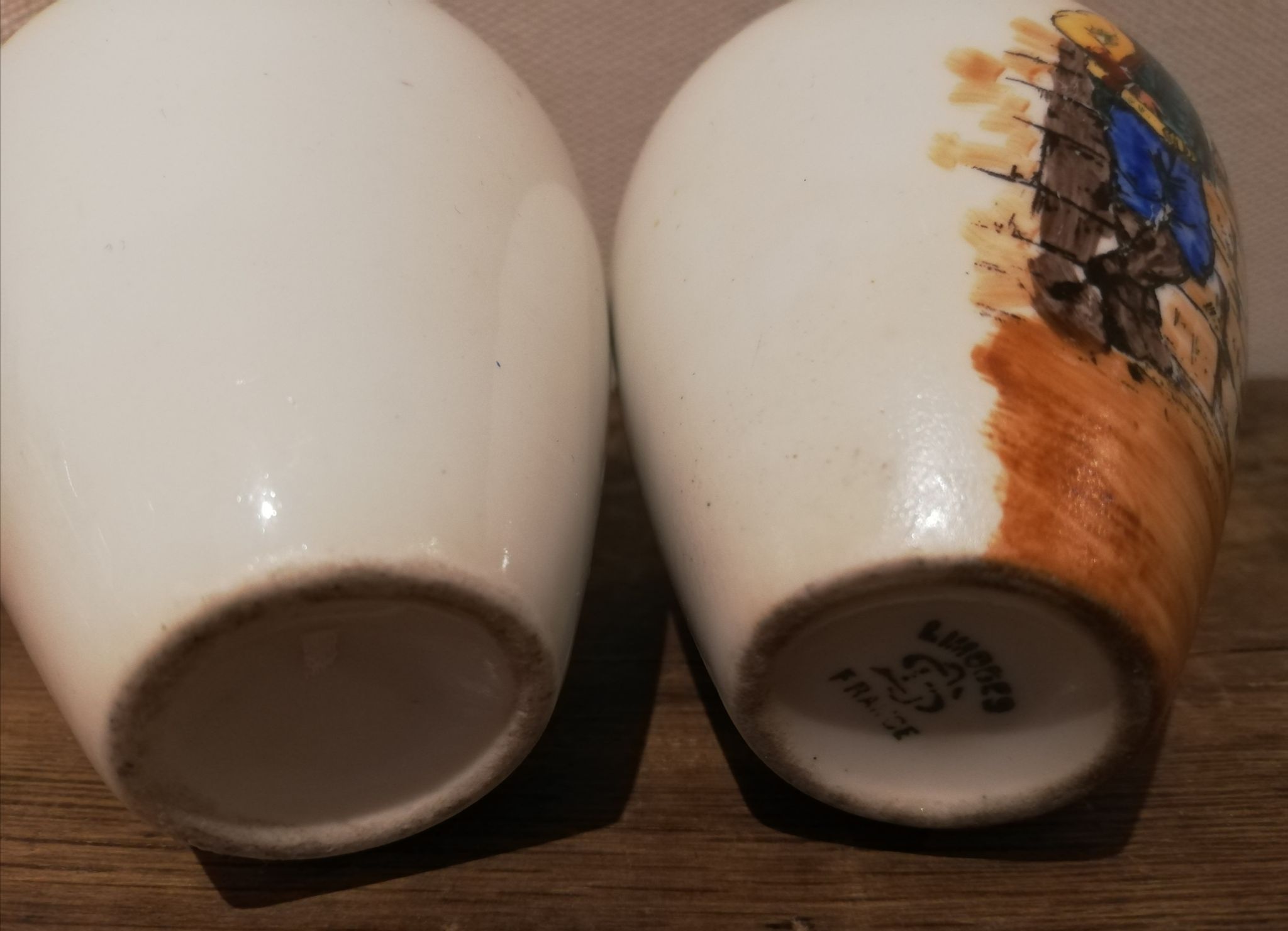 Pair of Limoges porcelain vases
