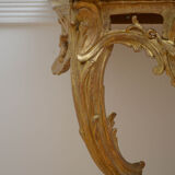 Early 19th century giltwood console table hall table
