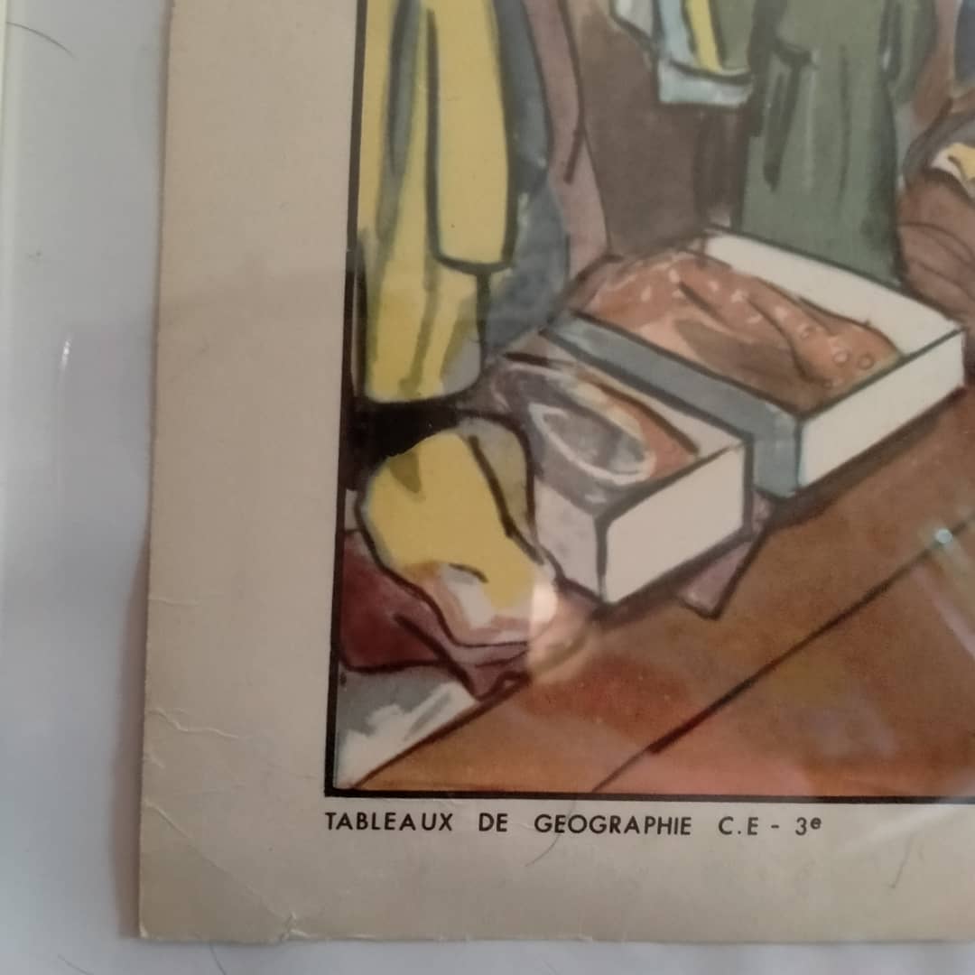 Vintage school poster