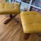 Pair of vintage Scandinavian footrests/ottomans from the 1970s – refurbished