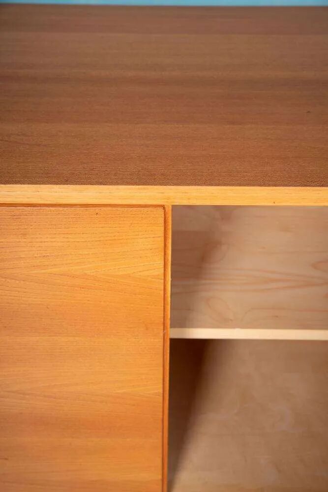 Vintage blond sideboard 60s minimalist credenza