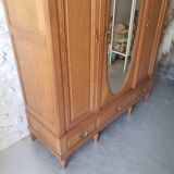 Solid oak dressing cabinet