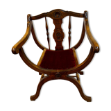 Dagobert armchair with red upholstery