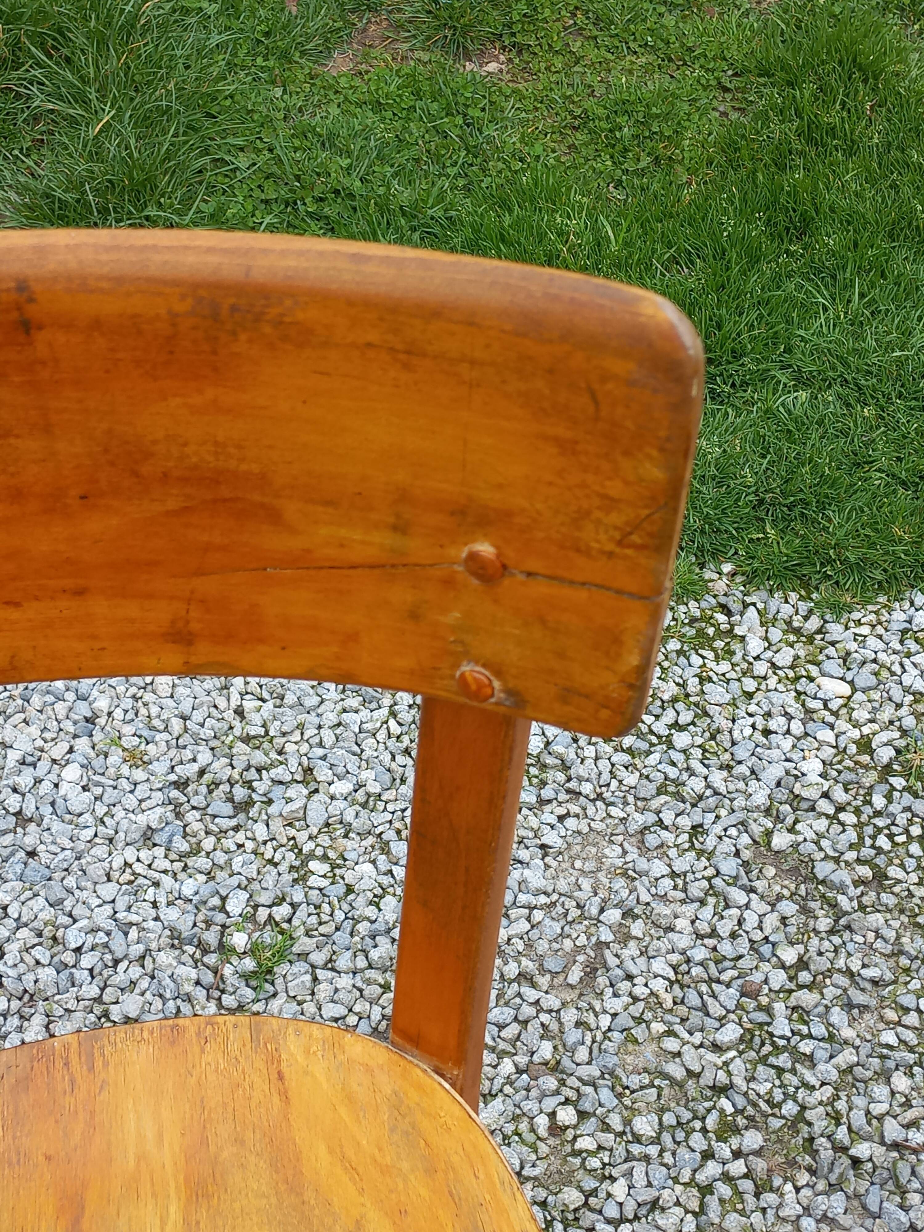 Set of 6 1950s bistro chairs