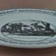 Assiette faïence Montereau 1825 marque en creux Mau