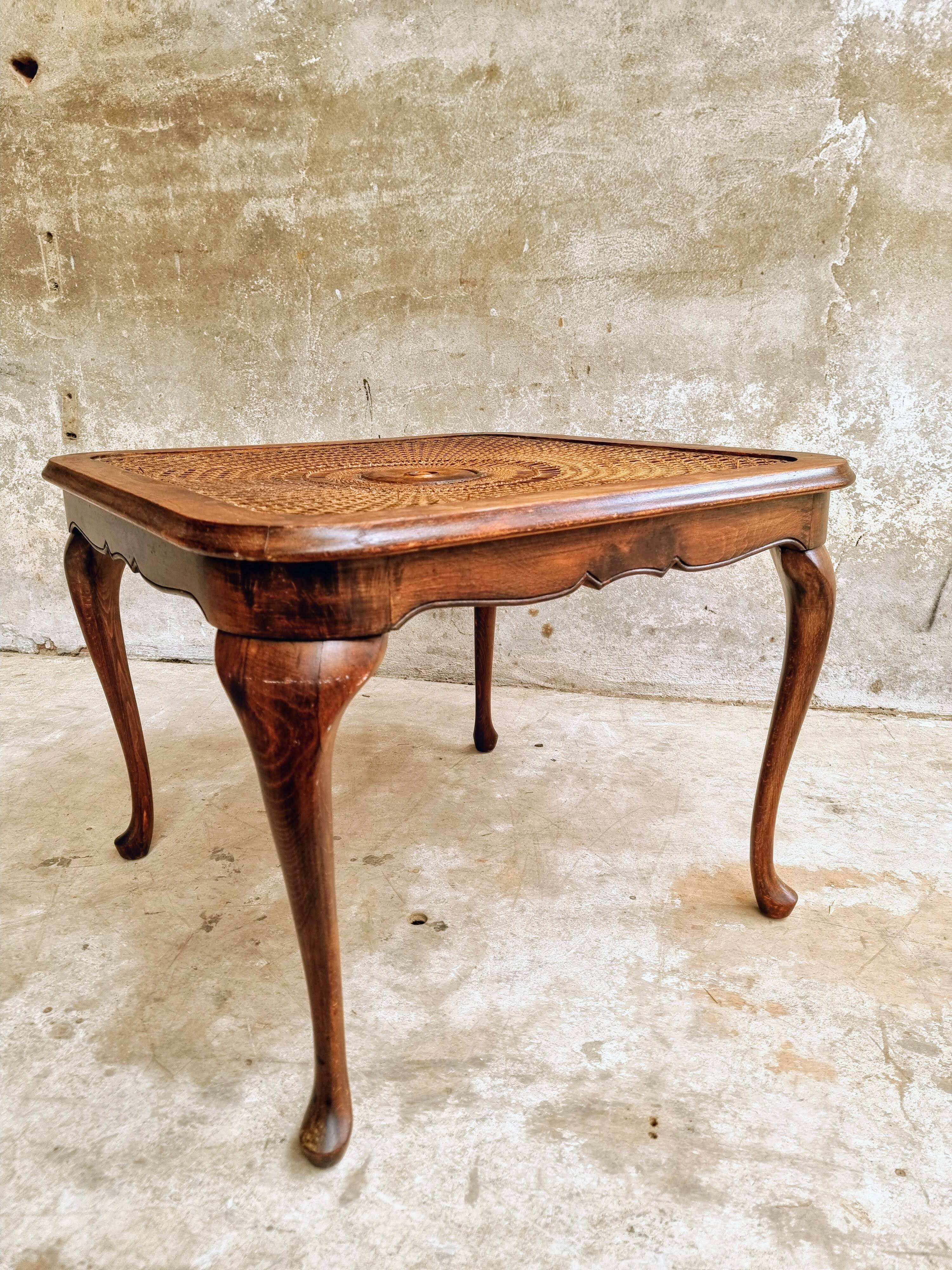 Antique coffee table 'Bergere coffee table' Louis XV