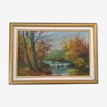 Tableau paysage champêtre