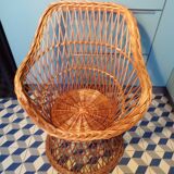 Vintage rattan armchair