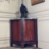 Pair of Console Tables, Mahogany and Rosewood Veneer, Blue Turquin Marble, X