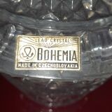 Old bonbonnière in bohemian crystal cut
