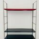 Adjustable wall shelf Mid-Century Modern in brass and metal