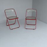 Set of "Plia" Chairs by Giancarlo Piretti for Castelli, 1970's