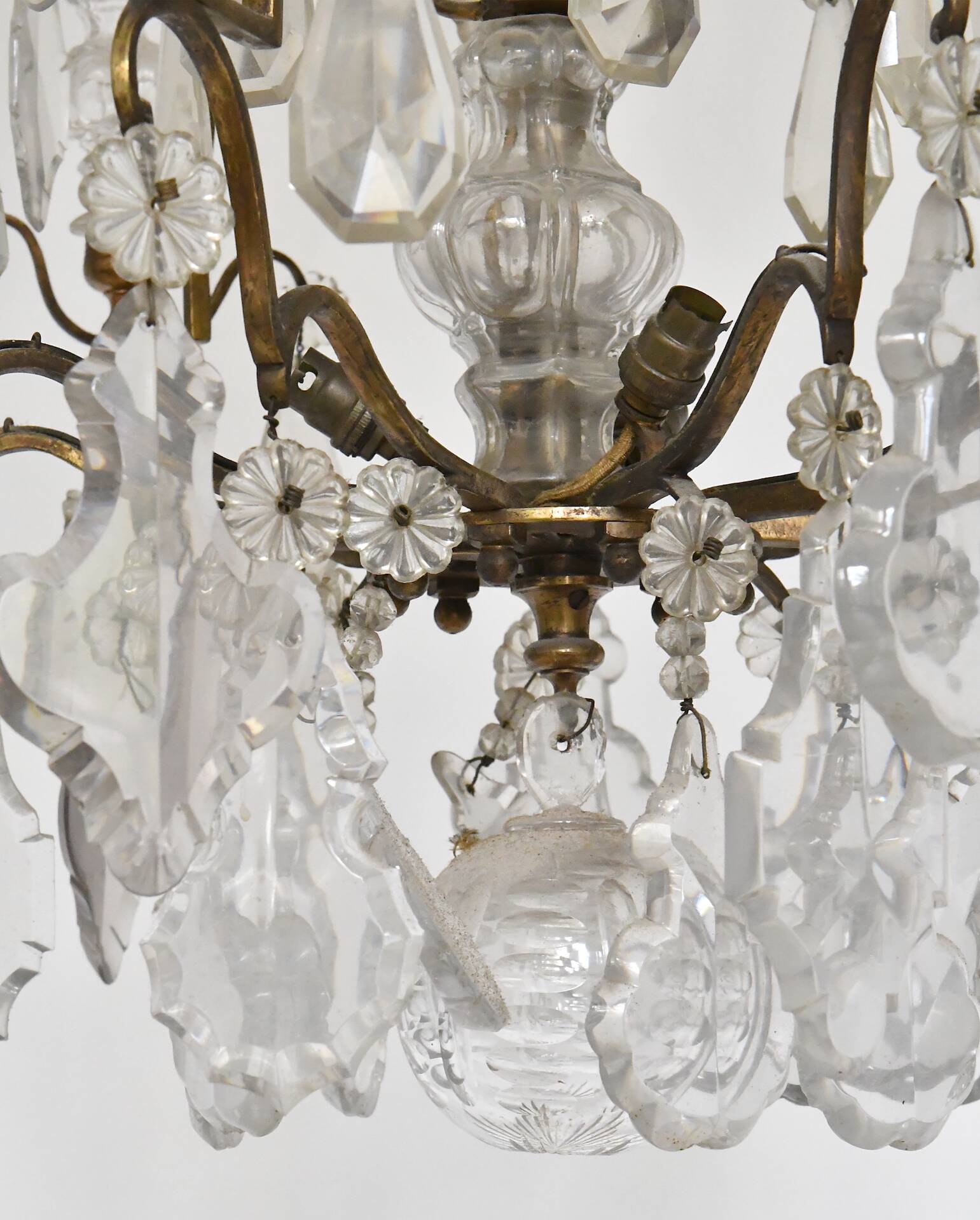 Lustre cage à six lumières
