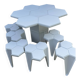 Table et chaises convertibles Jasp Hexagon par Mensa