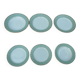 6 Vintage Celadon Plates by Villeroy & Boch from the 1950s