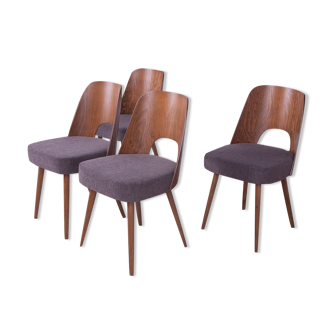 4 dining chairs by oswald haerdtl for ton, 1950s, set of 4