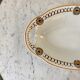 Oval and hollow dish longwy model "cézarine" art deco 30s