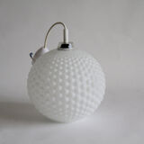 Vintage 60s frosted glass suspension