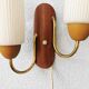 Teak wall lamp for the 70s