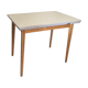 Vintage table 1960's wood and formica with extensions and wooden legs