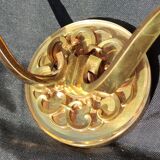 Pair of bronze and glass/neoclassical wall lamps