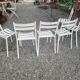 6 iron garden chairs