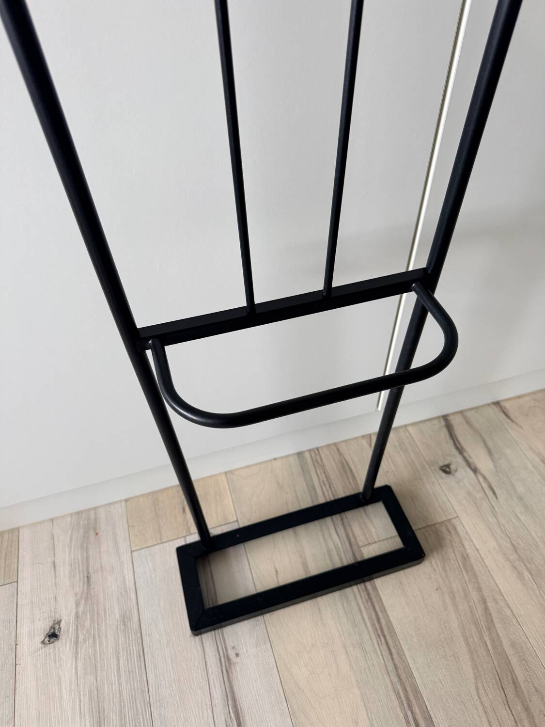 Coat rack, vintage cloakroom with mirror