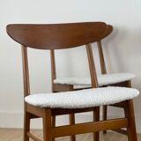 Set of 4 danish farstrup chairs model 210