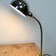 Lampe de table italienne en col de cygne vintage chromée, années 1960