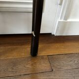 Bamboo and smoked glass nesting coffee tables