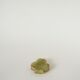 Onyx trinket tray, clover shape, green and brown, 1970.