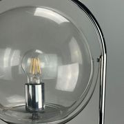 Lampe à boule de table space age design verre métal, 60s 70s