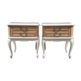 Pair of bedside milk -wood
