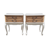 Pair of bedside milk -wood