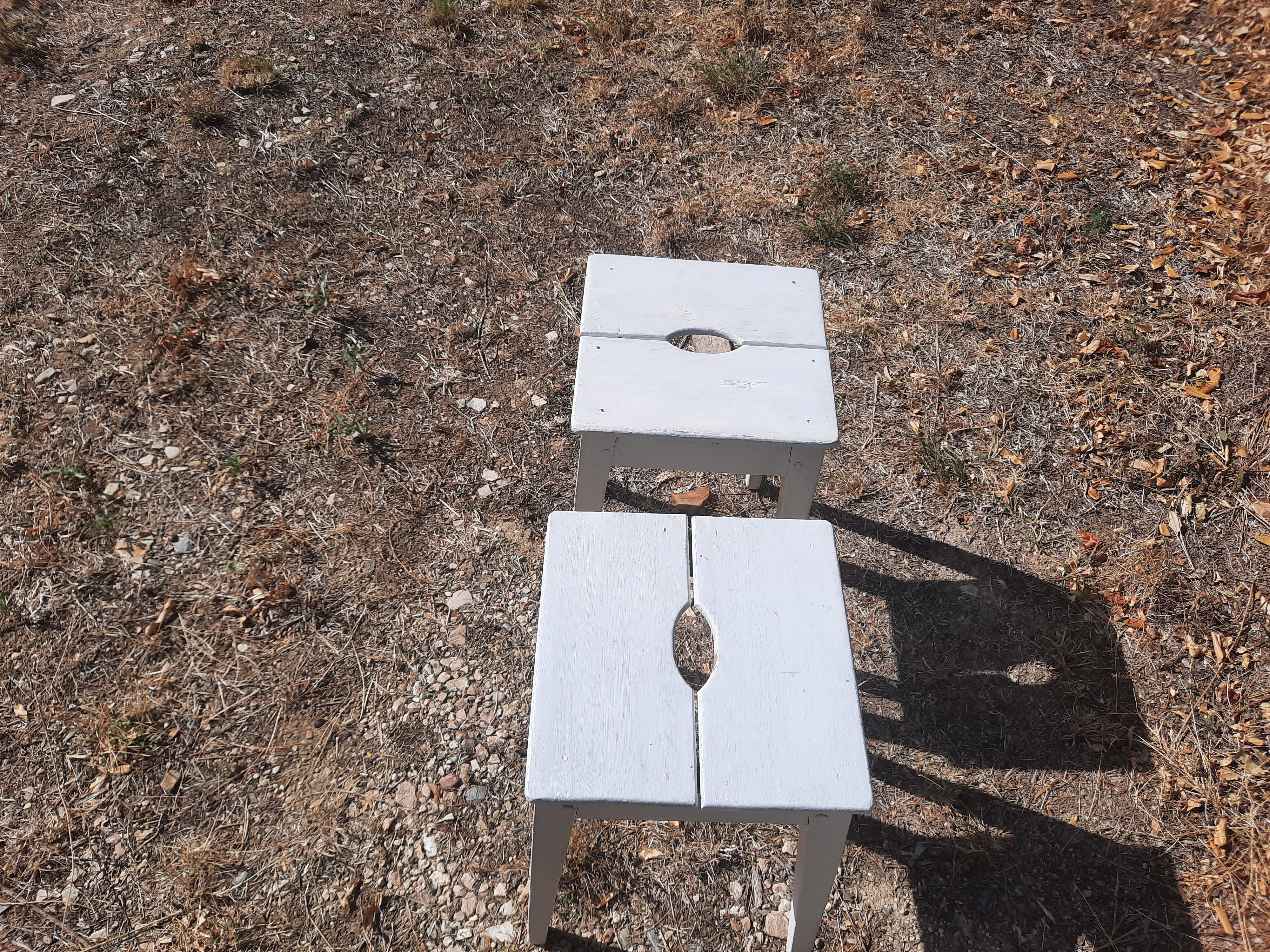 Pairs of workshop/farmhouse stools